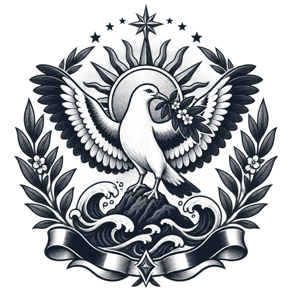 Emblema monocromático institucional de Candeia