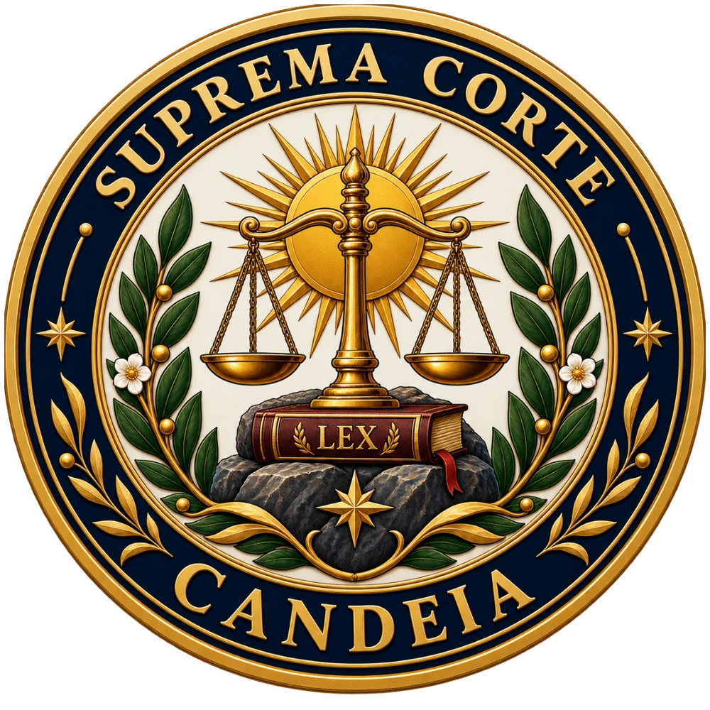 Selo institucional aprovado associado à Justiça de Candeia